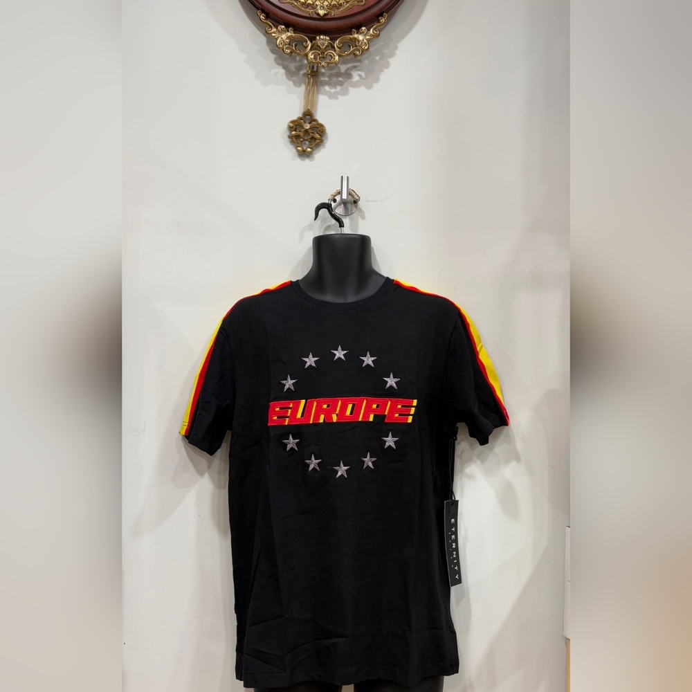 Eternity EUROPE Motor Sport Black/Yellow T-Shirt / NWT